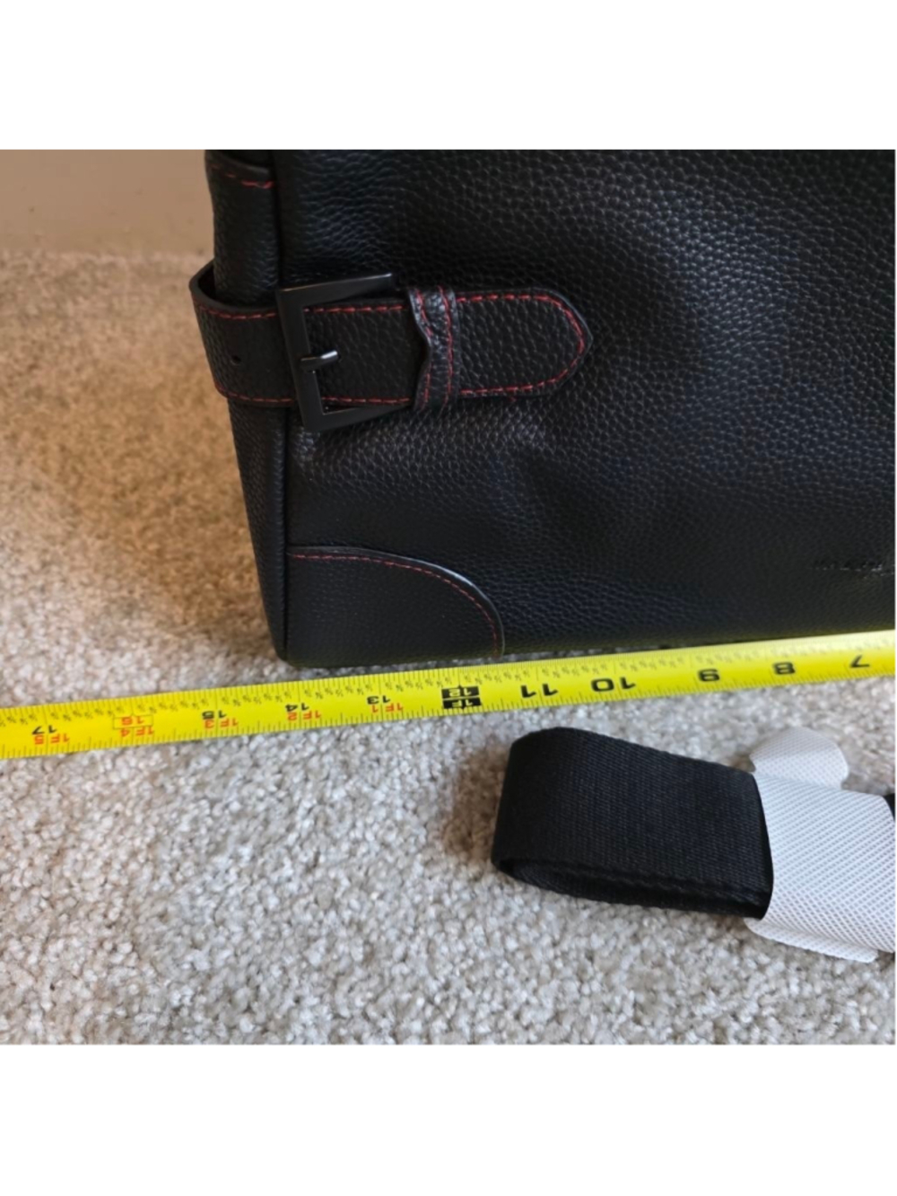 Polo Ralph Lauren Black Weekender Travel Gym Bag with Red Stitching NWOT - Picture 4 of 13